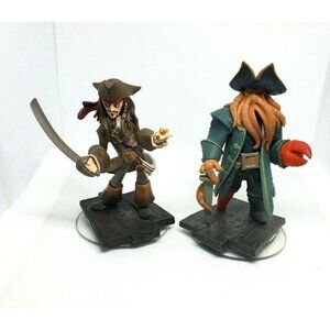 Disney Infinity Jack Sparrow & Davey Jones Game Pieces Pirates of the Caribbean